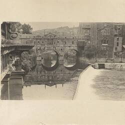 Photograph - Town with Covered Bridge, Tom Robinson Lydster, World War I, 1916-1919