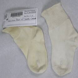 Socks - Cream, circa 1950s