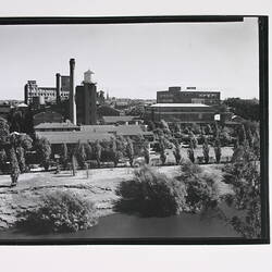 Photograph - Exterior View of Factory Site and River Bank, Kodak, Abbotsford, 1940-1955