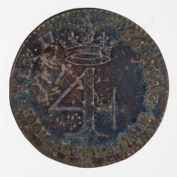 Coin - Groat, George III, Great Britain, 1784 (Reverse)