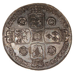 Coin - Crown, George II, Great Britain, 1741 (Reverse)