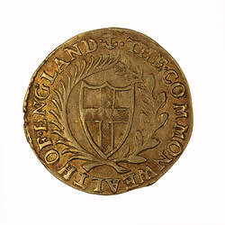 Coin - Double-crown, Commonwealth of England, Great Britain, 1660 (Obverse)