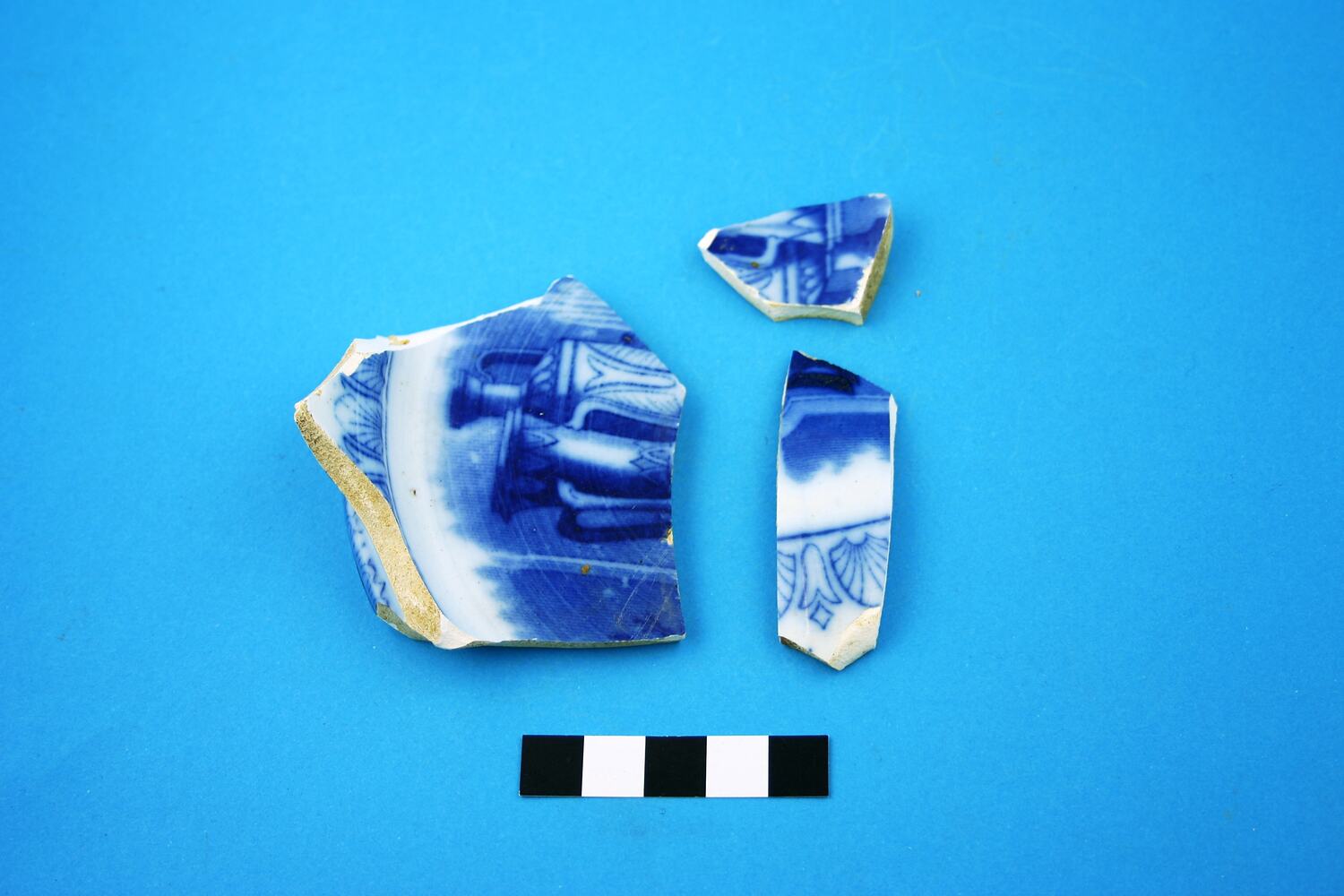 Chamber Pot - Ceramic, Blue Flow Ware, circa 1835-circa mid-20th century