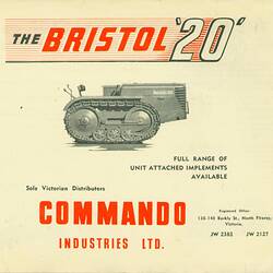 Bristol 20 Crawler Tractor