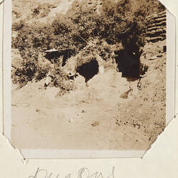 Photograph - 'Dug Out', Gallipoli, Turkey, Private John Lord, World War I, 1915
