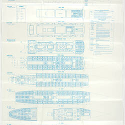 Accommodation Plan - Chandris Lines, RHMS Ellinis, 1968