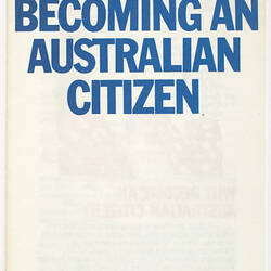 Leaflet - Becoming an Australian Citizen