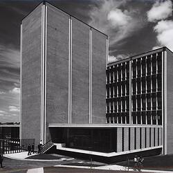 Photograph - Kodak Australasia Pty Ltd, Exterior View of Building 8, Head Office & Sales & Marketing at the Kodak Factory, Coburg, circa 1965