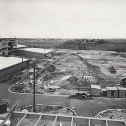 Photograph - Kodak Australasia Pty Ltd, View of Earthworks from Cooling Tower of Building 11 Power House, Kodak Factory, Coburg, 1958