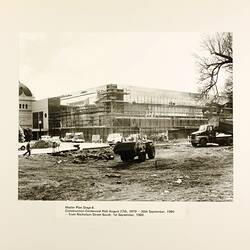 Photograph - Construction of Centennial Hall, Royal Exhibition Building, Melbourne, 1980