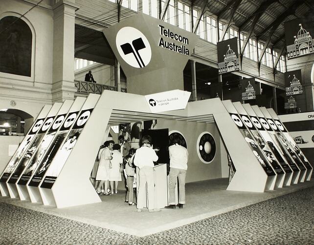 Photograph - Telecom Australia Exhibit, The Melbourne International Centenary Exhibition, Royal Exhibition Buildings, 1980