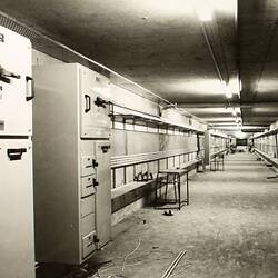 Photograph - Programme '84, Main Service Tunnel, Great Hall, Basement, Royal Exhibition Buildings, 30 Jan 1984