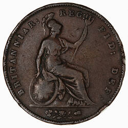 Coin - Penny, Queen Victoria, Great Britain, 1858 (Reverse)