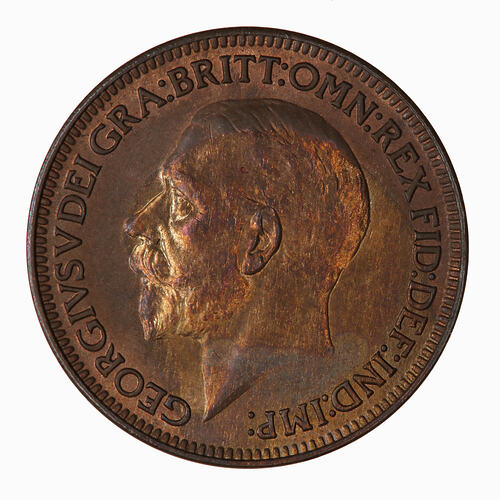Coin - Farthing, George V, Great Britain, 1936 (Obverse)