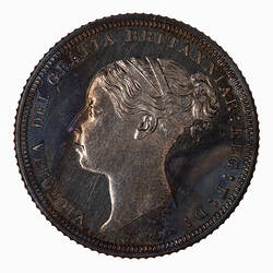 Proof Coin - Sixpence, Queen Victoria, Great Britain, 1880 (Obverse)