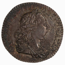 Coin - Shilling, George III, Great Britain, 1763 (Obverse)