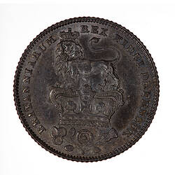 Coin - Sixpence, George IV, Great Britain, 1829 (Reverse)