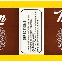 Label - Mocopan, Instant Coffee, 1950s-1970s