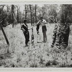 Photograph - Julius Toth & Friend Hunting, Queensland, Dec 1959
