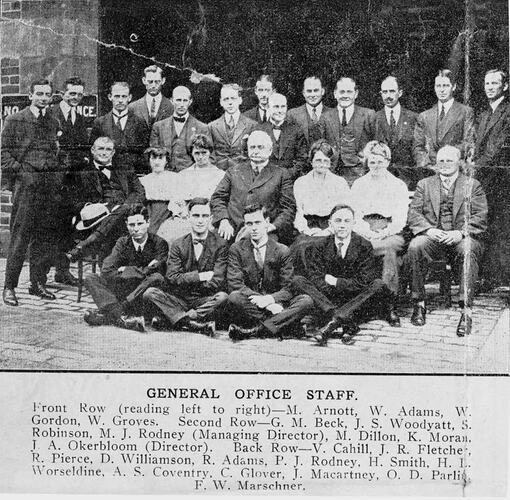 IHC Office Staff, 1919