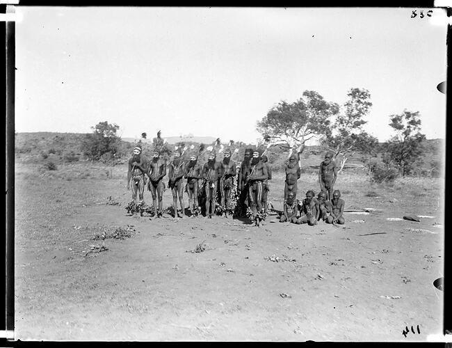 Arrernte ceremony, Alice Springs, Central Australia, 1901.