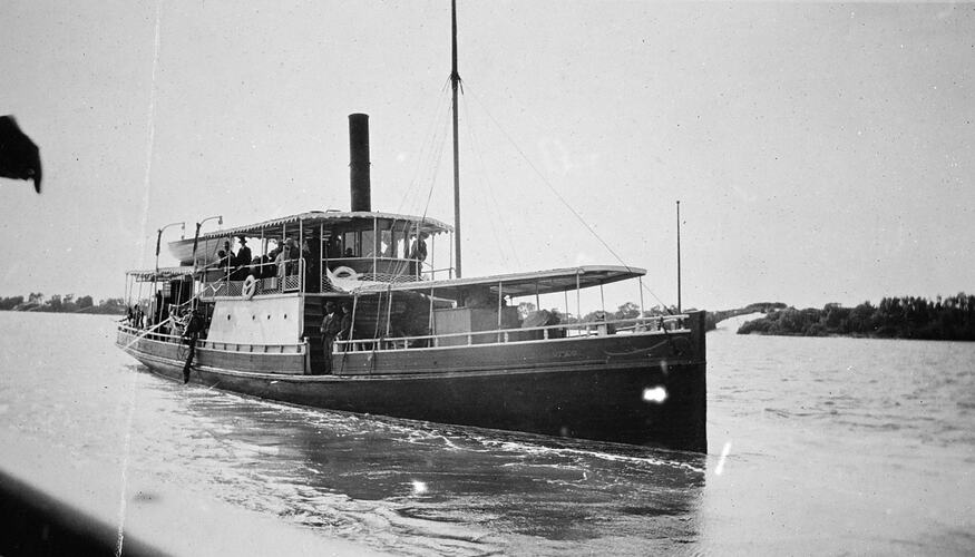 Negative - SS Omeo, Gippsland Lakes, Victoria, circa 1925