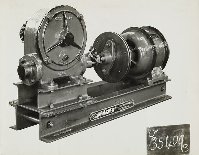 Photograph - Schumacher Mill Furnishing Works, Machine, Port Melbourne, Victoria, circa 1940s