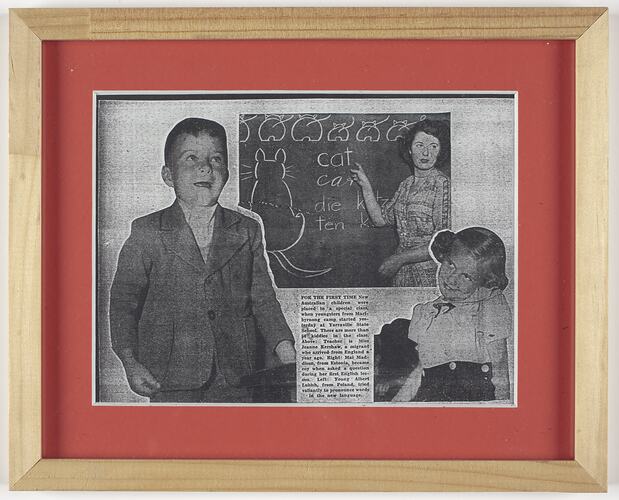 Newspaper Cutting - Mai Maddisson, Framed, circa 1950s
