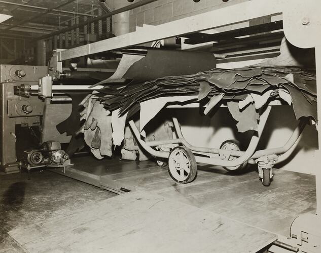Photograph - Interior of Tanning Factory, Waukegan, Illinois, United States of America, circa 1940s