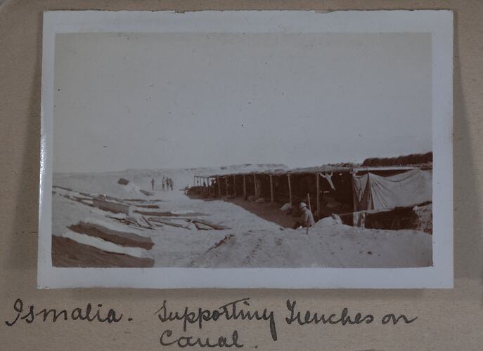 'Supporting Trenches on Canal', Ismalia, Egypt, Captain Edward Albert McKenna, World War I, 1914-1915