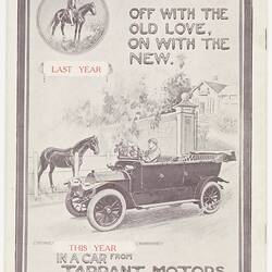 Catalogue - Tarrant Motors Pty Ltd, 'Crowned with Success The Tarrant', Motor Cars, Melbourne, Victoria, 1912