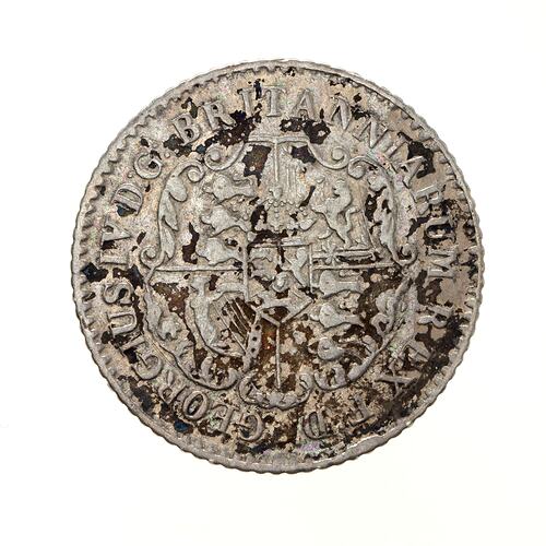 Coin - 1/16 Dollar, British West Indies, 1822