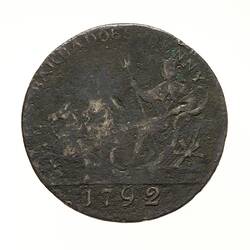 Token - 1 Penny, Sir Philip Gibbs, Barbados, 1792