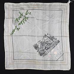 Handkerchief - 'Souvenir of Egypt', World War I, 1914-1918