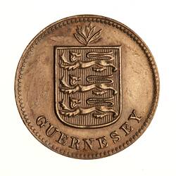 Coin - 1 Double, Guernsey, Channel Islands, 1911