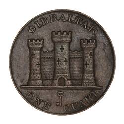 Coin - 1 Quart, Gibraltar, 1842