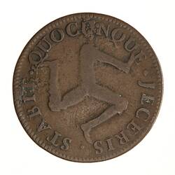 Coin - 1 Penny, Isle of Man, 1758