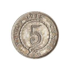 Coin - 5 Cents, Sarawak, 1915