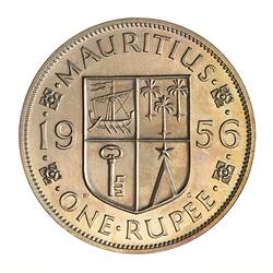 Proof Coin - 1 Rupee, Mauritius, 1956