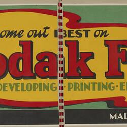 Poster - 'Snaps Come Out Best on Kodak Film'