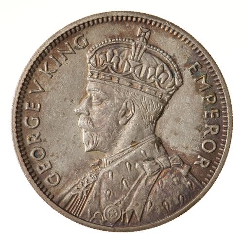 Coin - 1/2 Rupee, Mauritius, 1934