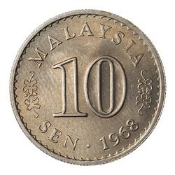 Coin - 10 Sen, Malaysia, 1968