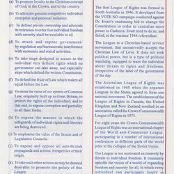 Flyer - 'Introducing the Australian League of Rights', Australian League of Rights