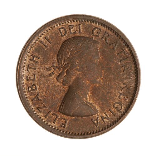Coin - 1 Cent, Canada, 1964