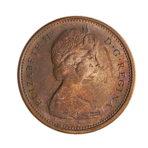 Coin - 1 Cent, Canada, 1968