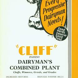 Publicity Brochure - Cliff & Bunting Pty Ltd, Feed Processing Equipment, circa 1940