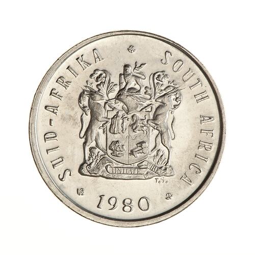 Coin - 5 Cents, South Africa, 1980