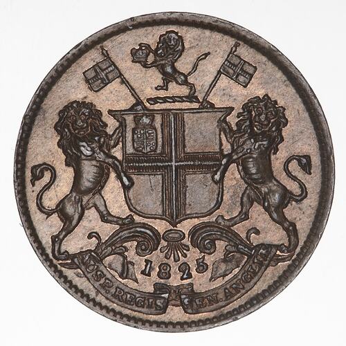 Coin - 1 Pice, Madras Presidency, India, 1825