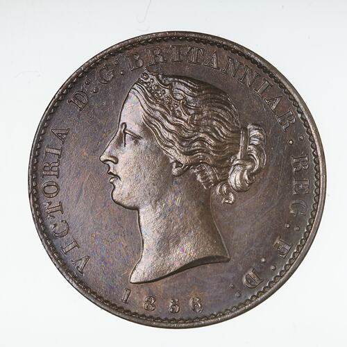 Coin - 1/2 Penny, Nova Scotia, Canada, 1856