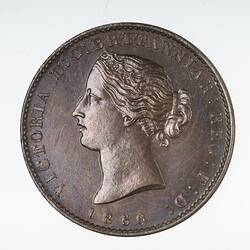 Coin - 1/2 Penny, Nova Scotia, Canada, 1856